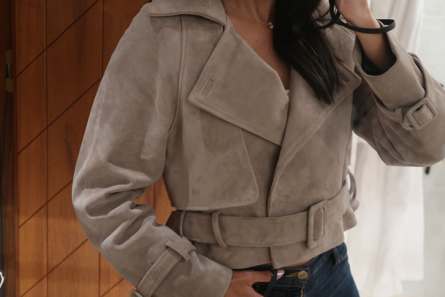 Rosy Suede Jacket