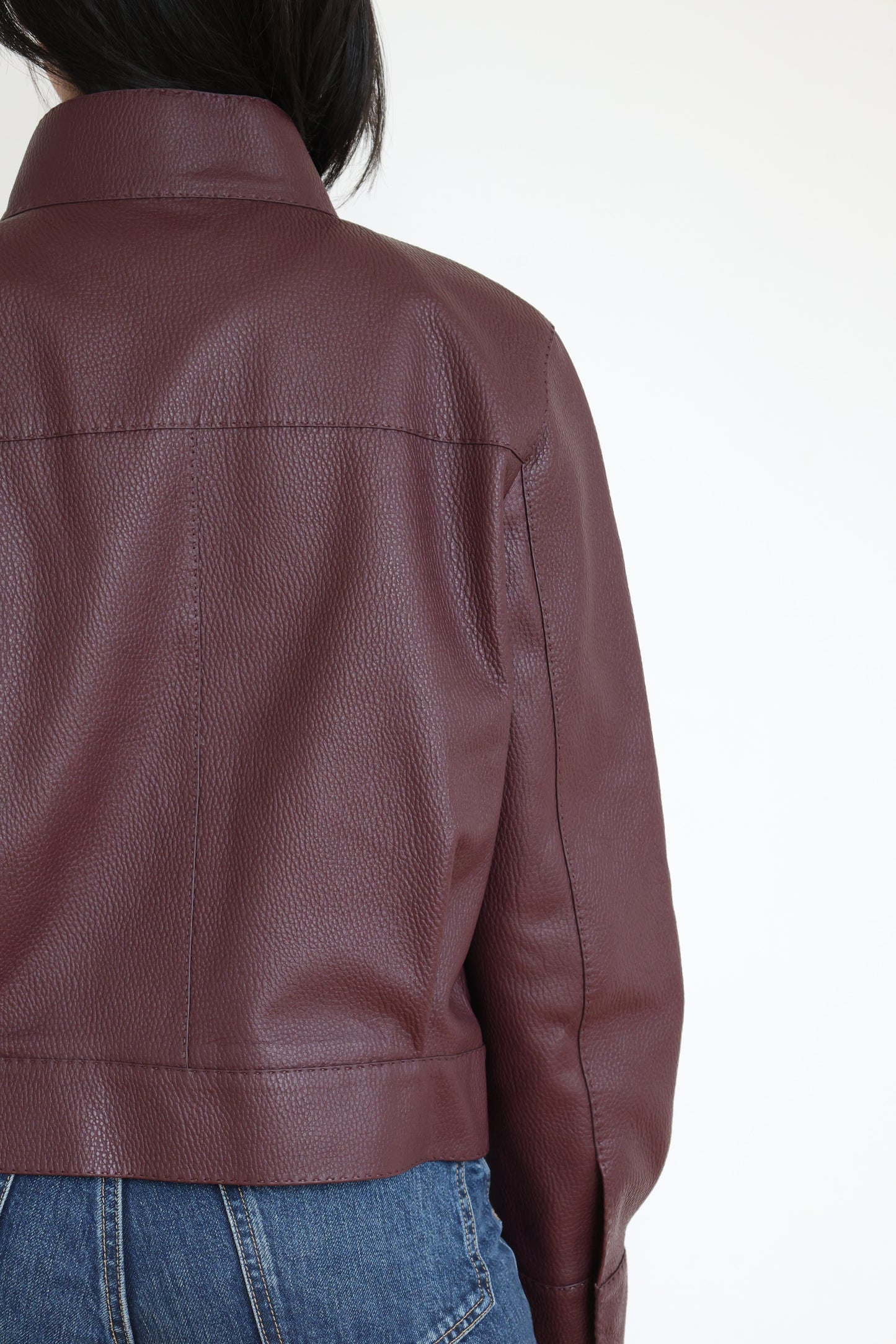 Red Wine Leather Jacket